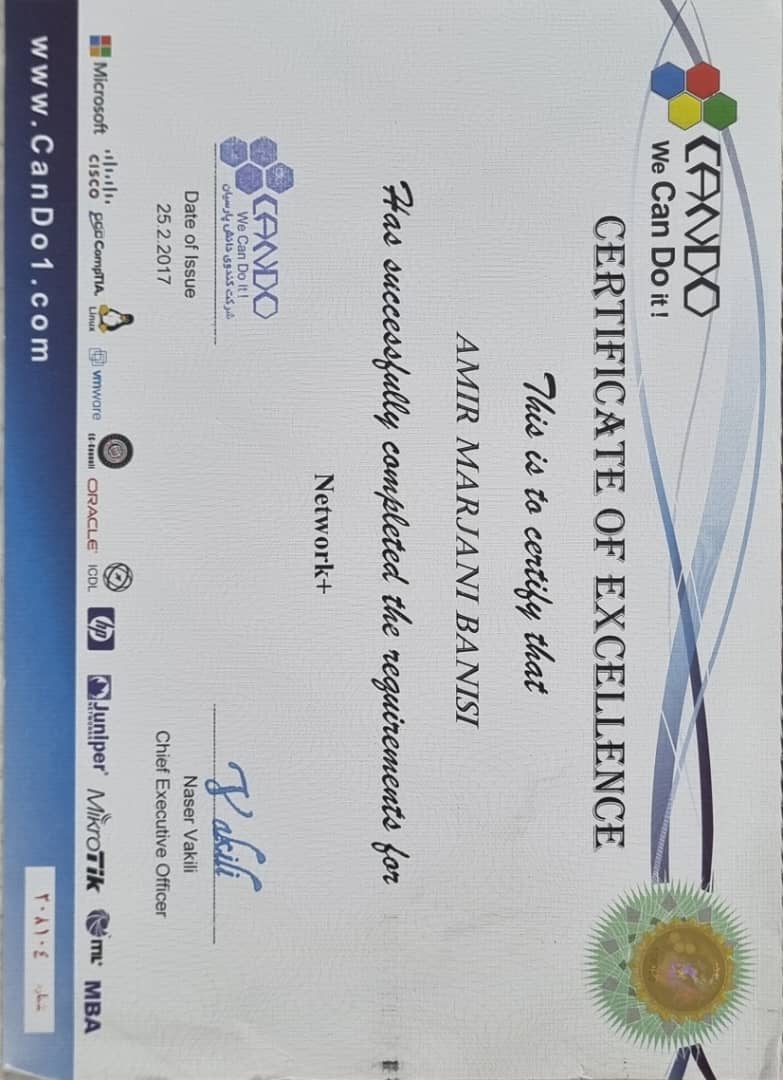 Network+ certificate